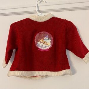 Vintage baby togs kids wear co. Knit sweater snowman snow globe size 3/6 m